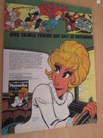 CLI518 : Pour Fans De NATACHA : Page A4 Spirou Années 70/80 PARUTION D'UN NOUVEL ALBUM - Natacha