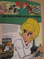 CLI518 : Pour Fans De NATACHA : Page A4 Spirou Années 70/80 PARUTION D'UN NOUVEL ALBUM - Natacha