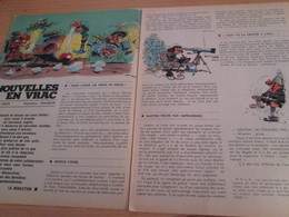 CLI518 : Pour Fans De GASTON LAGAFFE : Double Page RUBRIQUE Avec Dessins Non Repris Dans Des Albums - Gaston