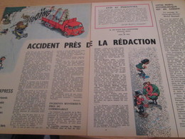 CLI518 : Pour Fans De GASTON LAGAFFE : Double Page RUBRIQUE Avec Dessins Non Repris Dans Des Albums - Gaston