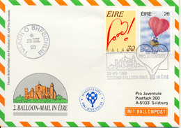 Ballonpost 1990 Lettre Illustre Par Ballon De Balana - Aéreo