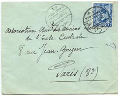 Egypt 1933 Cover Alexandria To Paris France W/ Scott 142 King Fuad - Storia Postale
