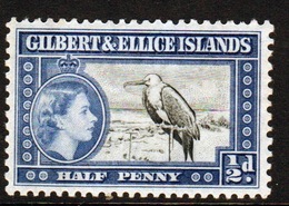 Gilbert And Ellice Islands 1956 Queen Elizabeth ½d Definitive Stamp In Mounted Mint Condition. - Gilbert & Ellice Islands (...-1979)