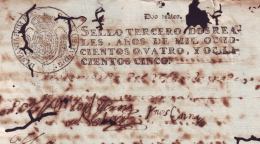 1804-PS-51 BX21 CUBA SPAIN PUERTO RICO REVENUE PAPER1804-05 3ro REVENUE PAPER - Segnatasse