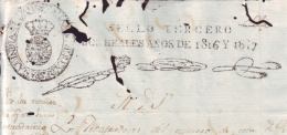 1816-PS-50 BX176 CUBA SPAIN ESPAÑA PAPEL SELLADO 1816-17 SELLO 4TO REVENUE PAPER - Strafport