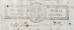 1820-PS-50 BX177 CUBA SPAIN ESPAÑA PAPEL SELLADO 1820-21 SELLO 4TO REVENUE PAPER - Impuestos