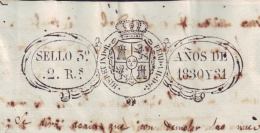 1830-PS-53 BX191 CUBA SPAIN ESPAÑA PAPEL SELLADO 1830-31 SELLO 3RO REVENUE PAPER - Postage Due