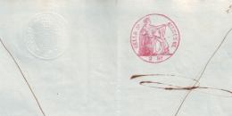 1864-PS-50 BX220 CUBA SPAIN ESPAÑA PUERTO RICO 1864-65 3RO UNUSED PUERTO RICO UNUSED SEALLED PAPER. RARE. - Postage Due
