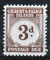 Gilbert And Ellice Islands 1940 Postage Due 3d Stamp In Mounted Mint Condition. - Gilbert & Ellice Islands (...-1979)