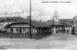 D40 - CASTETS-des-LANDES < VUE VERS L'EGLISE - Castets