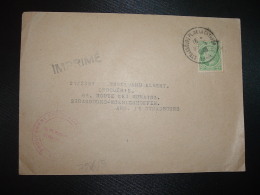 LETTRE TP CERES DE MAZELIN 2F OBL.25-5 1948 STRASBOURG PL. DE LA CATHEDRALE B.RHIN (67) Griffe IMPRIME - 1945-47 Cérès De Mazelin