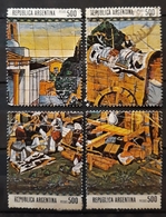 ARGENTINA 1980 International Stamp Exhibition "BUENOS AIRES 1980". DEFECTUOSOS - USADO - USED. - Oblitérés