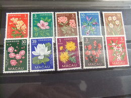 Macao Macau 1953  Flores Fleurs Yvert 363 / 72 * MH - Ungebraucht