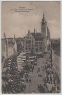 Dessau - Der Kleine Markt Mit Rathaus Am Jahrmarktstage, Belebt - Dessau