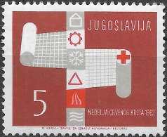 YUGOSLAVIA 1962 Obligatory Tax. Red Cross - 5d Bandages And Symbols MNH - Neufs