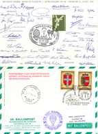 Ballonpost 1976 Carte Postal Illustre Par Ballon De Augsburg Et St, Wolfgang (Autriche)Voir 2 Scan - Ballons