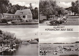 AK Kurort Krakow Am See - Mehrbildkarte - HO-Gaststätte Jörnberg , Seehotel, Seepromenade, Bad - 1979  (35367) - Krakow