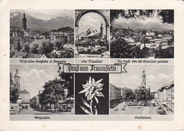 AK Gruß Aus Traunstein - Mehrbildkarte - 1956 (35371) - Traunstein