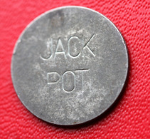 Token Jeton De Machine à Sous "Jack Pot"  USA - Entertainment Casino Amusement Jeux - Professionals/Firms