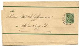 Germany 1890‘s 3pf. Wrapper Münster To Schneeberg - Otros & Sin Clasificación