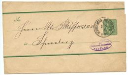 Germany 1890 3pf Wrapper Schneeberg-Neustädtel To Schneeberg - Other & Unclassified