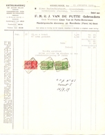 Factuur Facture - Ketelmakerij FMRJ Van De Putte Gebrs - Merelbeke 1939 - Petits Métiers