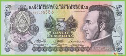 Voyo HONDURAS 5 Lempiras 2006 P91a AY UNC - Honduras