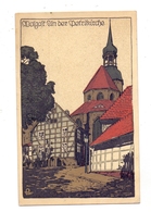 0-2220 WOLGAST, An Der Petrikirche, Steindruck, 1918 - Wolgast