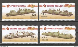 Russia 2015,WW-2 Weapons Of Victory Series:Soviet Armed Trains,#1941-1944,VF MNH** - Nuovi