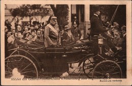 ! Alte Ansichtskarte Oldenburg General Feldmarschall Von Hindenburg, Regimentsfest 1921, 91.Regiment, Kutsche - Monumenti Ai Caduti