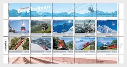 Liechtenstein  2018 Bergspoorwegen Trein   Mountain Railways Trains    Sheetlet    Postfris/mnh - Neufs