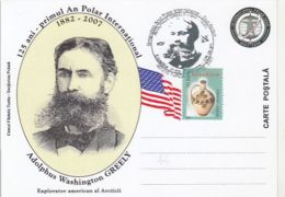 INTERNATIONAL POLAR YEAR, ADOLPHUS WASHINGTON GREELY, SPECIAL POSTCARD, 2007, ROMANIA - Année Polaire Internationale