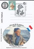 INTERNATIONAL POLAR YEAR, PAUL EMILE VICTOR, SPECIAL POSTCARD, 2007, ROMANIA - Internationales Polarjahr