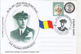 INTERNATIONAL POLAR YEAR, VLADIMIR STANGACIU, ARCTIC FLIGHT, SPECIAL POSTCARD, 2007, ROMANIA - Année Polaire Internationale