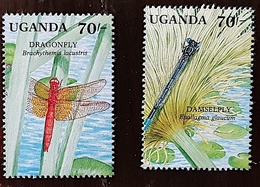 OUGANDA Insectes, Insecte, Insect, Insects, Insectos, Insekten. 2 Valeurs Complet Du Feuillet : 713/ 728. MNH ** - Other & Unclassified