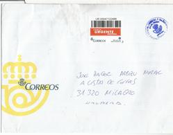 BARCELONA SUC 16 CC URGENTE CORREOS ETIQUETA LABEL EXPRESS FRANQUICIA - Correo Urgente