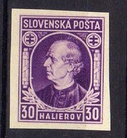 Slowakei / Slovakia, 1939, Mi 38 X D * [210618XVII] - Unused Stamps