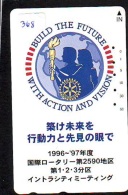 ROTARY International Sur Telecarte Japon (368) - Publicité