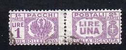 1946- Luogotenenza Pacco Senza Fascio Al Centro N. 60 Timbrato Used - Postal Parcels