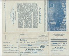 6509FM- MONEY ORDER FORM, BERLIN STORE, GERMAN PHILATELISTS, 1921, GERMANY- EMPIRE - 1900 – 1949