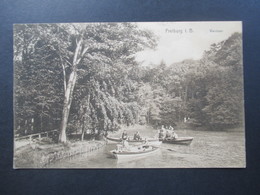 AK 1915 Freiburg Im. Breisgau. Waldsee. Zensurstempel Straßburg Els. P.K. Geprüft Und Zu Befördern! - Freiburg I. Br.