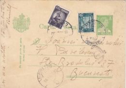 71641- KING CHARLES 2ND, POSTCARD STATIONERY, AVIATION, KING CHARLES 2ND STAMPS, 1932, ROMANIA - Covers & Documents