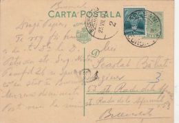 71645- KING CHARLES 2ND, POSTCARD STATIONERY, AVIATION STAMP, 1934, ROMANIA - Covers & Documents