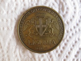 Italie Medaglia ELEZIONE CONSIGLIO REGIONALE LIGURIA 1970 - Altri & Non Classificati
