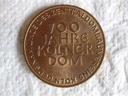 Medaille Bronze 700 JAHRE KÖLNER DOM 1948 – Cologne. - Otros & Sin Clasificación