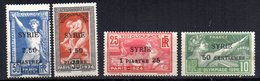 Serie Nº 122/5  Syria - Unused Stamps