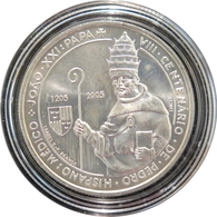POX00505.1 - 5 EUROS PORTUGAL 2005 - 8ème Centenaire De Pedro Hispano : Pape Jean XXI - Argent - Portogallo