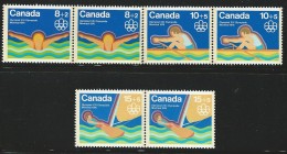 CANADA 1975 SCOTT/UNITRADE B4-B6** PAIRS - Ongebruikt