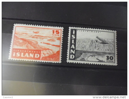 ISLANDE TIMBRE OU SERIE  YVERT N° 21.22** - Luchtpost