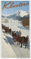 Klosters 1970 - Faltblatt Mit 11 Abbildungen - Reliefkarte/M. Bieder - Unterkunftsverzeichnis Mit Ortsplan - Zwitserland